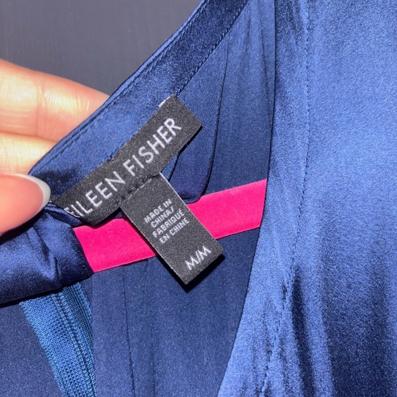 Eileen Fisher Blue Sleeveless Maxi Sundress - Picture 2 of 3